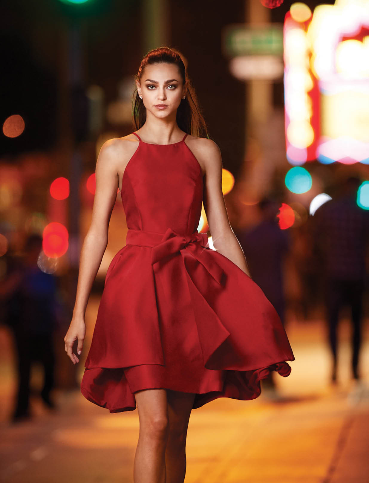 gianni bini red sequin dress